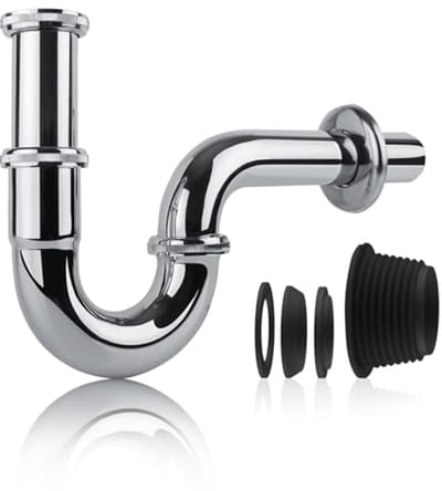 Universele Roestvrijstalen Sifon voor Wastafels - 1 1/4 inch x 32 mm