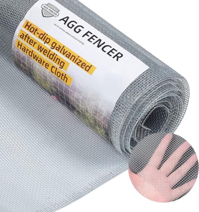 36" x 10ft Gegalvaniseerd Hekwerk voor Kippenren, Tuin en Dierenverblijf - Sterk, Duurzaam en Weerbestendig Metaalgaas voor Veiligheid en Bescherming