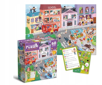 DODO Puzzel Beroepenstad 60 Stukjes - Educatief Plezier voor Kinderen