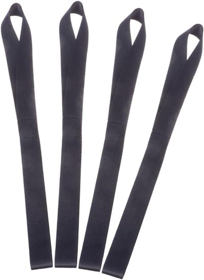 Spanbanden Set - Vastzetbanden Motorfiets - Vervoer Vastzetten - Scheurvast Materiaal - 32 x 2.5 cm - Zwart