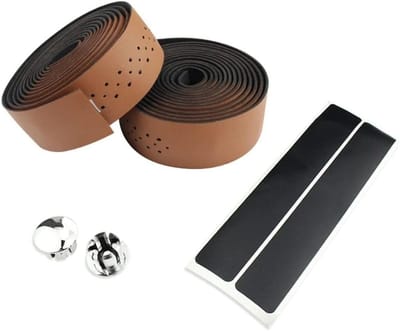Fietsstuur Tape - Handvat Wraps - Comfortabel Fietsen - Vochtbestendig Gatenontwerp - 1 Paar - Bruin