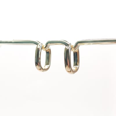 Ava & Imber | Tiny Capsule Hoops Goud | Kleine Hoops Oorbellen Capsule Wardrobe | 18K PVD Gecoat Stainless Steel