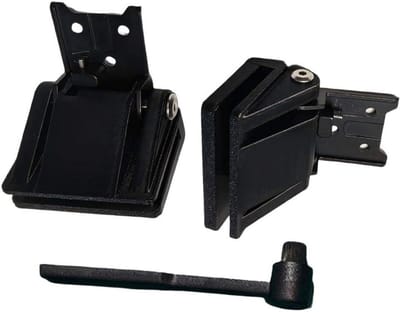Stofkap Scharnier - Draaitafel Onderdelen - Platenspeler Reparatie - Nauwkeurige Compatibiliteit - 12 x 7 x 3 cm - Zwart