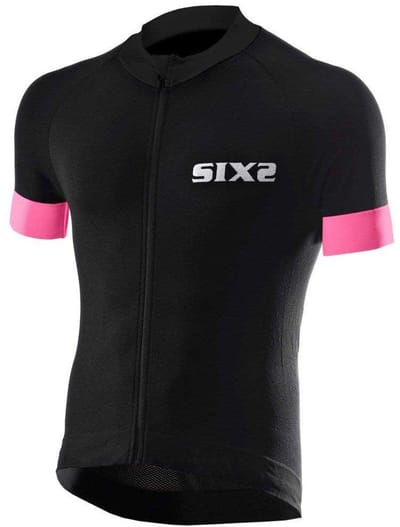 Sixs Bike3 Stripes Korte Mouw Wielertrui Zwart L