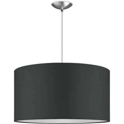 Moderne hanglamp Bling - antraciet - verlichtingspendel Basic inclusief lampenkap 50/50/25cm - pendel lengte 100 cm - geschikt voor E27 LED lamp - Pendellamp geschikt voor woonkamer, slaapkamer, keuken