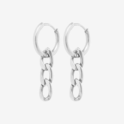 Essenziale Chain Earrings Silver