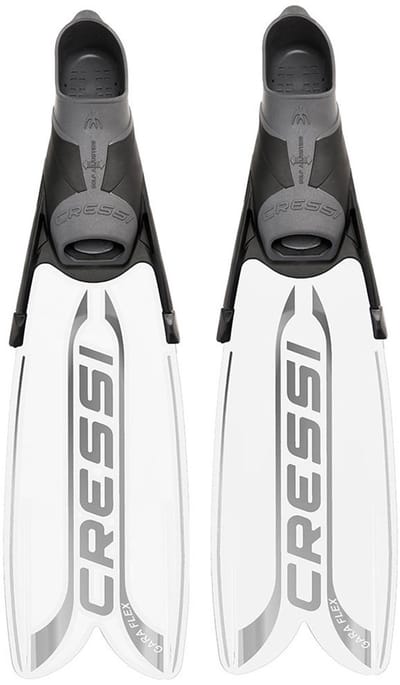 Cressi Gara Turbo Flex Freedivingvinnen Wit EU 46-47