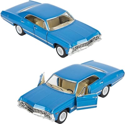 1967 Chevrolet Impala 1/36 Kinsmart - verkrijgbaar in 4 kleuren - verkoop per stuk- pull back motor - Modelauto - Schaalmodel - Model auto - Miniatuurauto - Miniatuur auto’s