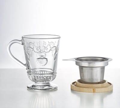 La Rochère Versailles - Theeglas - Filter - Deksel - 27 cl