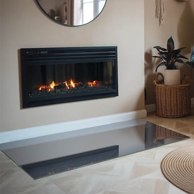 Coloray Vloerplaat Houtkachel - Plaat onder Houtkachel - 140 cm x 70 cm - Kachel Onderplaat - Marine Vloerplaat Kachel - Vloerplaat Voor Kachel - Onderplaat Kachel - Houtkachel Vloerplaat - Plaat Kachel