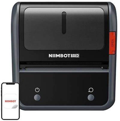 NIIMBOT B3S_P Thermal Label Printer Gray