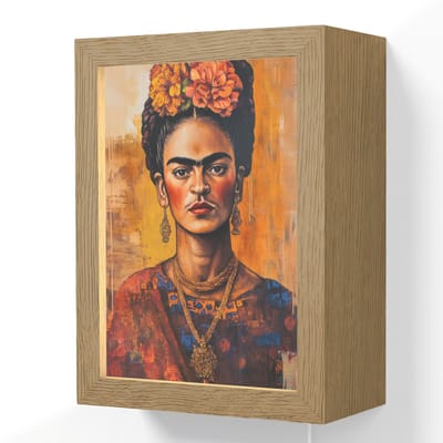 Wandlamp 15x20 cm - Oplaadbaar - Portret - Sieraden - Schilderachtig - Wandlampen binnen woonkamer - Slaapkamer lamp met kabel - Decoratieve nachtlamp - Vloerlamp snoer