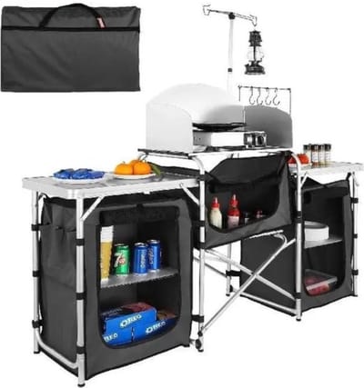 Happyment Campingkast - Keukenkastje - Tuinkast - Voor buiten - Camping buiten