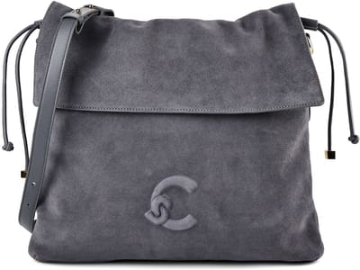 Coccinelle Lidia Suede Bim - Schoudertas 34 cm (stove/stove)