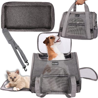 Mona - Draagtas voor Huisdieren - 43x25x30 cm - Max 8 kg - Ventilatie en Veiligheid