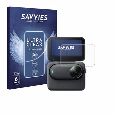 Savvies - Screenprotector voor Insta360 Go 3S - Folie Beschermfolie transparant 6 Stuks