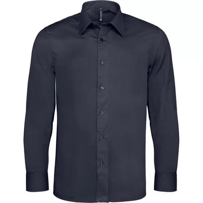 Kariban Heren stretch overhemd lange mouwen K529 - Zinc - XXL