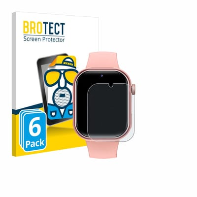 BROTECT - Screenprotector voor Naixues Kids Smartwatch GPS - Folie Beschermfolie matte 6 Stuks