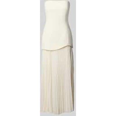 midi-jurk in plissé-look met viscose
