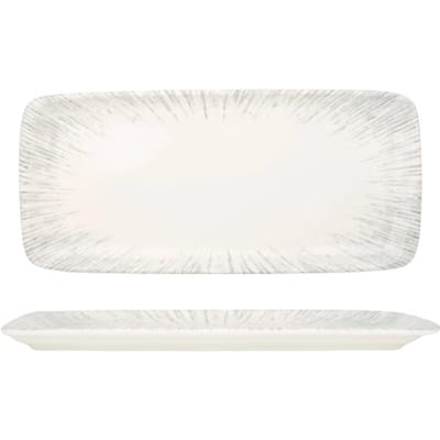 Bonna Serveerschaal - Iris - Porselein - 34x16 cm - set van 2