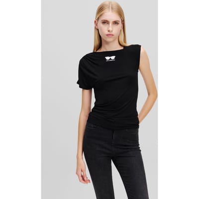 Karl Lagerfeld One Sleeve T-shirt Black Taglia: XS | Maglie Sportivi Outlet | Donna | Nero