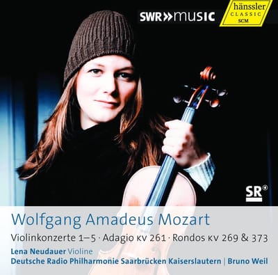 Lena Neudauer, Deutsche Radio Philharmonie Saarbrücken Kaiserslautern, Bruno Weil - Mozart: Violinkonzert 1–5 | Adagio KV 261 | Rondos KV 269 & 373 (2 CD)