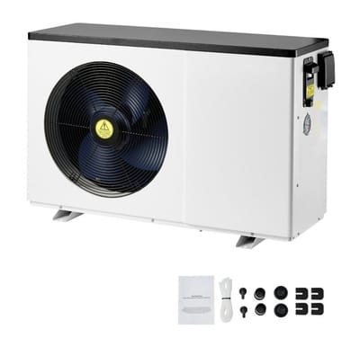 Zwembad Warmtepomp - Inverter - Vermogen 3,22–15,25 kW - Voor 30–60 m³ - Verwarmen & Koelen - Energiezuinig - Variabele Frequentie - Voor Bovengrondse Zwembaden