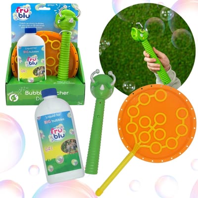 Fru Blu Dinosaurus Zeep Bellenmaken en Vangset, bellenvanger + vloeistof 400ml