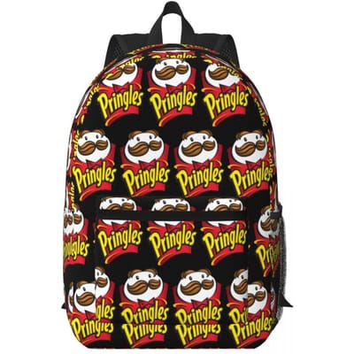 Aardappelchips Pringles Print Student Rugzak Schooltas Wandel Reizen Dagrugzak voor Jongens Meisjes Boekentas Schoudertassen One Size