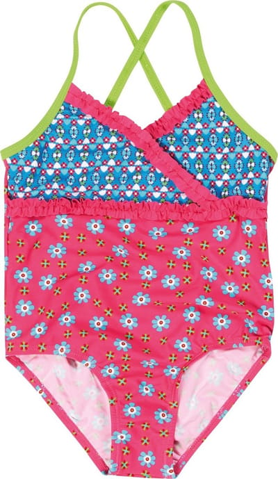 Playshoes UV badpak Kinderen Bloemen - Roze - Maat 98/104