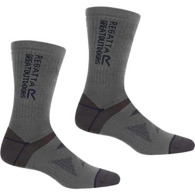Regatta Unisex wollen sokken voor wandelschoenen volwassenen (pak van 2)