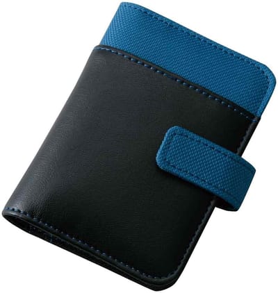 Pocket Kaarthouder - Portefeuille Kaarten - Georganiseerd Opbergen - Compact Ontwerp - 11.5cm Breed - Blauw