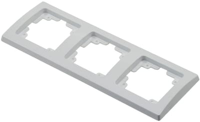 Afdekraam Stopcontact - Frame Componenten - Elektrische Installaties - Lengte en Dwarsmontage - 224x80x14mm - Wit