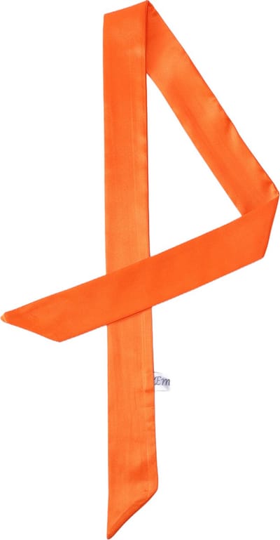Emilie Scarves - sjaal - satijn - haarsjaal - lint handtas - oranje