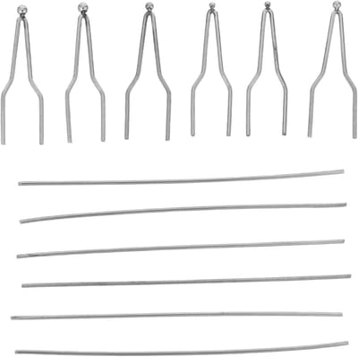 Houtbrander Punten - Pyrografie Accessoires - Gedetailleerd Graveren - Snel Opwarmend - 7cm Lengte - Zilver