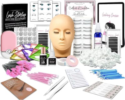 Luxe Wimperextension Starters Pakket met Mannequin - Beginnend Wimperstylist en Professionals - Oefen Wimper Extensions Set - Lash Lift Kit - Lash Lift Set
