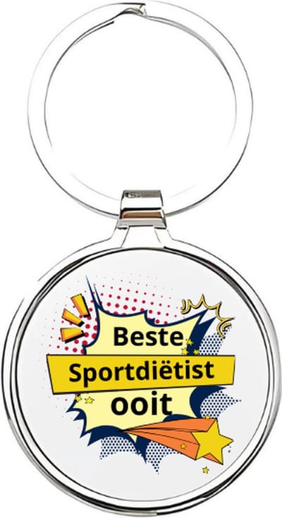 Akyol - beste sportdietist ooit Sleutelhanger - Sport - de beste sportdietist - sportdietist - sport - dietiste - dieet - sporten - gezondheidsdeskundige - gezond leven - sportdokter - 4 x 7,5 CM