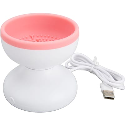 Elektrische Make-up Borstel Reiniger Machine Roterend Automatisch Sneldrogend Laag Geluidsniveau Hoge Snelheid Cosmetisch pink