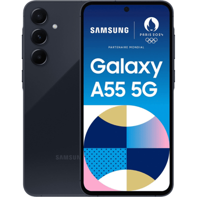 Samsung Galaxy A55 Smartphone - 128 GB, 8 GB RAM, marineblauw voor een uitstekende prestaties en lange batterijduur.