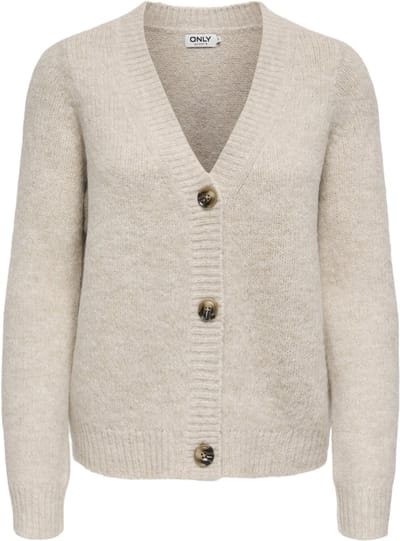 Only Vest Onlzoey L/s Regular Cardigan Knt No 15332549 Whitecap Gray/melange Dames Maat - XS