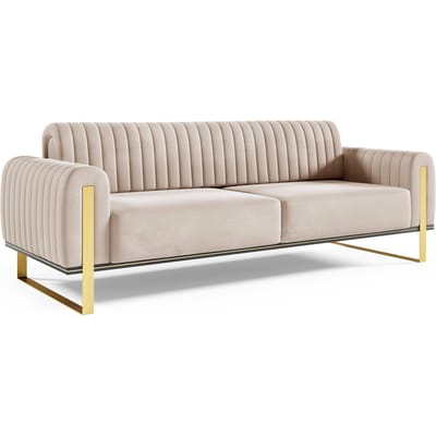 3-zitsbank Nouveau velvet | NADUVI Collection