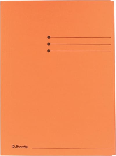 100x Esselte dossiermap oranje, A4