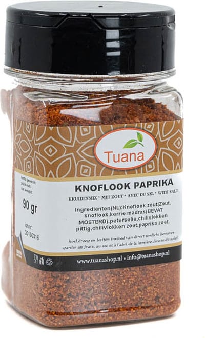 Tuana Kruiden - Knoflook Paprika Mix - Bakje 50 Gram - Tuanashop - KP0142