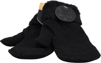 Antonio Dames Wanten Super Soft - Gebreid - Dubbel Gevoerd - Zwart