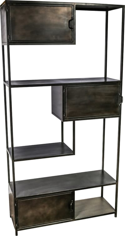 PTMD - Kast Duana - Zwart - 100x35x198cm