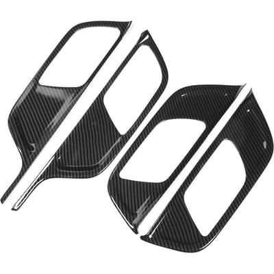 4 Stuks Koolstofvezel Textuur Binnendeurhandvat Cover Geschikt voor Mercedes Benz B-Klasse W247 B200 2020 black