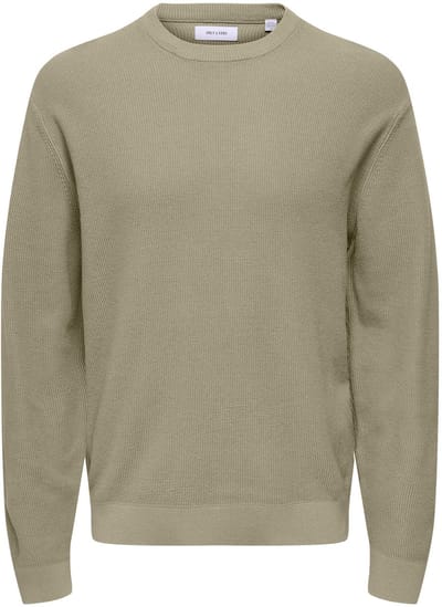 ONLY&SONS - ONSTONY DS 12 LS WAFFLE CREW KNIT NOOS - Heren - Gebreide truien