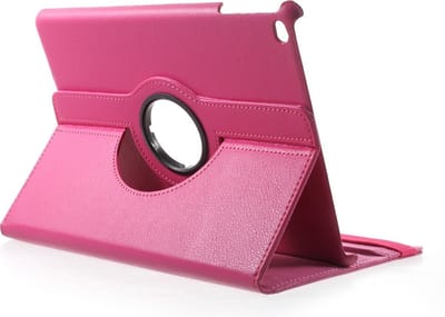 Peachy Roze geschikt voor iPad 2017 2018 case hoesje draaibare cover standaard