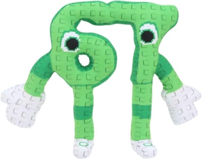 Six-Seven Groen (67) Steal a Brainrot Roblox Pluche Knuffel 25 cm - TikTok Knuffels - Zes Zeven - Speelgoed Knuffels voor Kinderen Jongens Meisjes