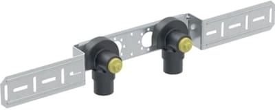 Geberit Mapress haakse aansluiting 90° met buitendraad MF 1/2", voorgemonteerd, dubbel, AD 15.3, 632.855.00.2